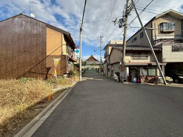 京都市中京区西ノ京北円町　建築条件無売土地 現地写真（前面道路含む現地写真）