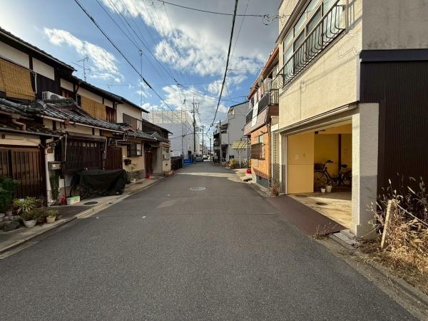 京都市中京区西ノ京北円町　建築条件無売土地 現地写真（前面道路含む現地写真）