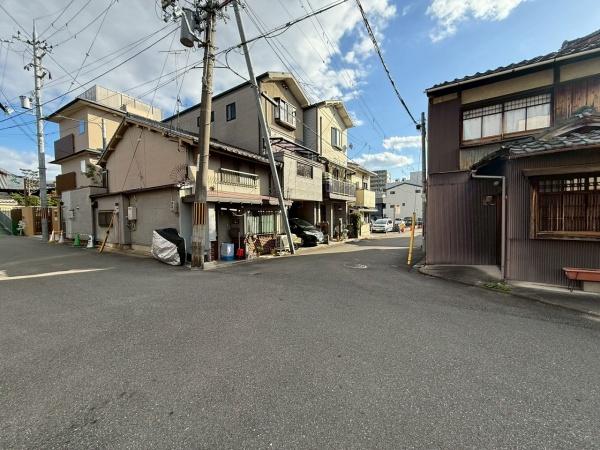 京都市中京区西ノ京北円町　建築条件無売土地 現地写真（前面道路含む現地写真）