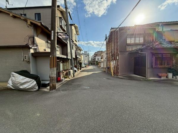 京都市中京区西ノ京北円町　建築条件無売土地 現地写真（前面道路含む現地写真）