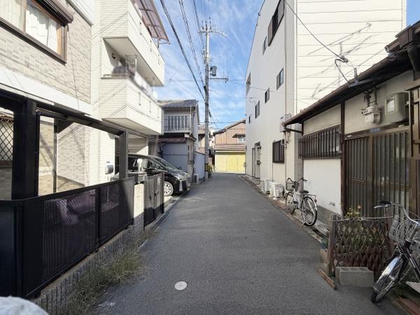 大阪市西成区千本北2丁目　中古戸建 現地写真（前面道路含む現地写真）