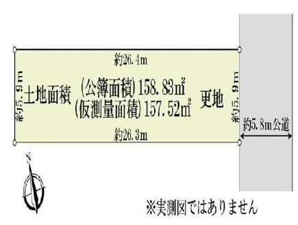 京都市東山区大阪町　建築条件無売土地 間取図・土地図