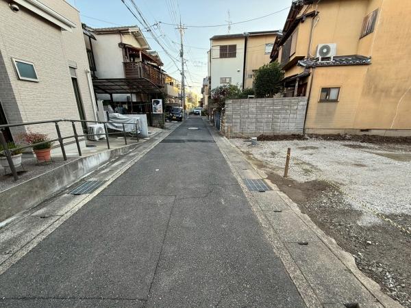 京都市右京区太秦朱雀町　2号地　建築条件無売土地 現地写真（前面道路含む現地写真）