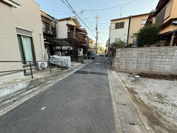 京都市右京区太秦朱雀町　2号地　建築条件無売土地 現地写真（前面道路含む現地写真）