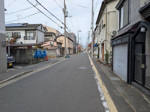 京都市左京区一乗寺里ノ前町　建築条件無売土地 現地写真（前面道路含む現地写真）