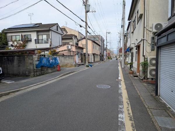 京都市左京区一乗寺里ノ前町　建築条件無売土地 現地写真（前面道路含む現地写真）
