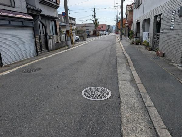 京都市左京区一乗寺里ノ前町　建築条件無売土地 現地写真（前面道路含む現地写真）