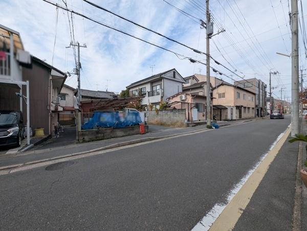 京都市左京区一乗寺里ノ前町　建築条件無売土地 現地写真（前面道路含む現地写真）
