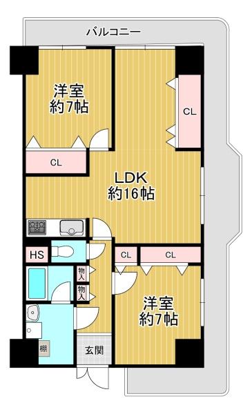 シャルム堺 間取図・土地図