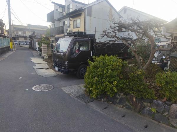 京都市右京区嵯峨野有栖川町　建築条件付売土地 現地写真（前面道路含む現地写真）