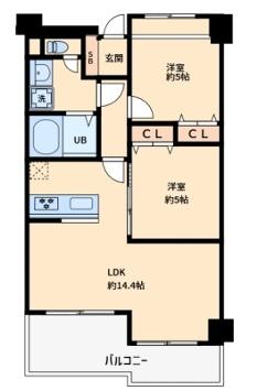 グランドヴィラ境川 間取図・土地図