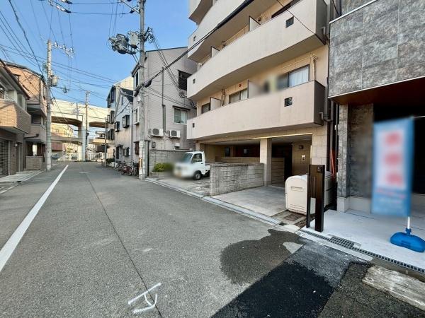 大阪市東住吉区鷹合2丁目　新築戸建 現地写真（前面道路含む現地写真）