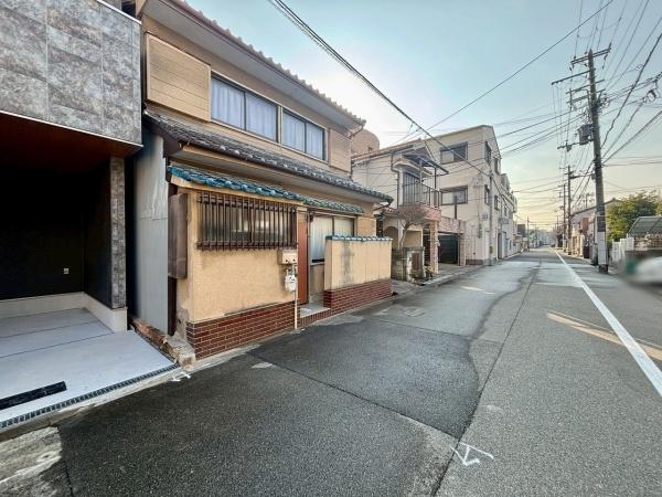 大阪市東住吉区鷹合2丁目　新築戸建 現地写真（前面道路含む現地写真）