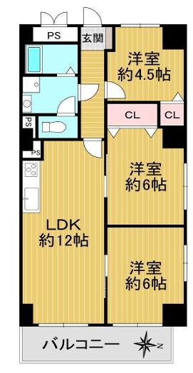 ハイマートすみれ 間取図・土地図