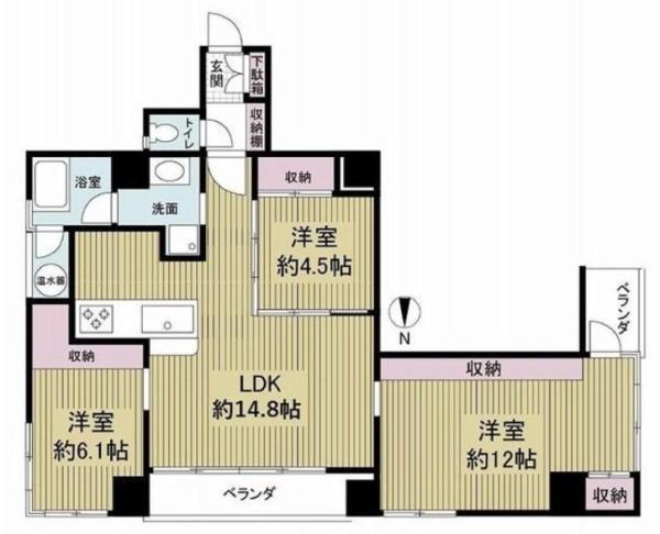 キャピタルコータス堀川 間取図・土地図