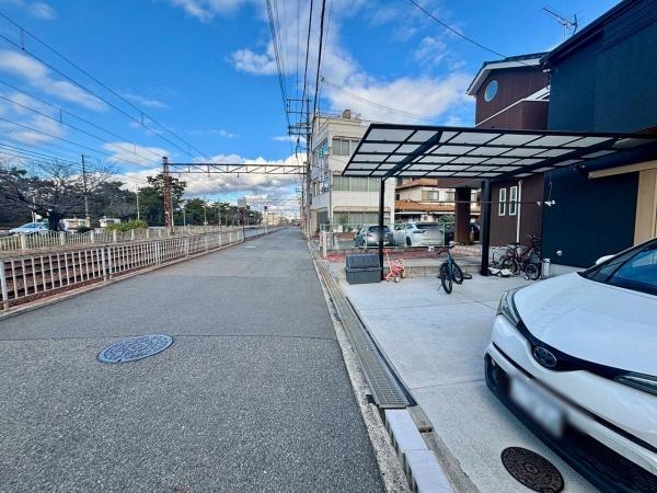 堺市西区浜寺公園町1丁　売土地 現地写真（前面道路含む現地写真）