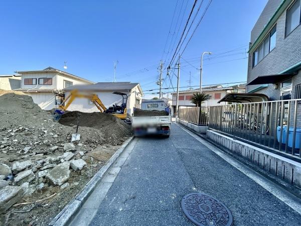 堺市東区菩提町1丁3号地　売土地 現地写真（前面道路含む現地写真）