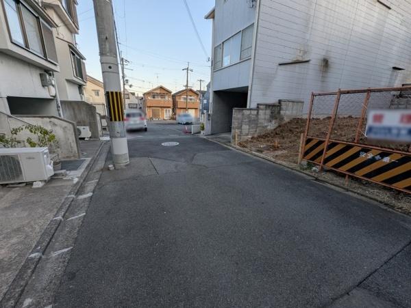 京都市北区大宮玄琢北町　建築条件無売土地 現地写真（前面道路含む現地写真）