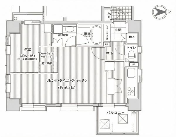 エルシア四条麩屋町 間取図・土地図