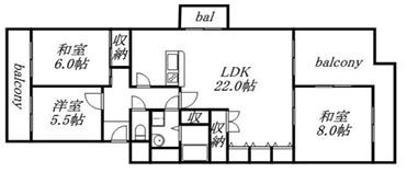エバーグリーンポートタウン12号棟 間取図・土地図