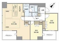 クレヴィアタワー中之島 間取図・土地図