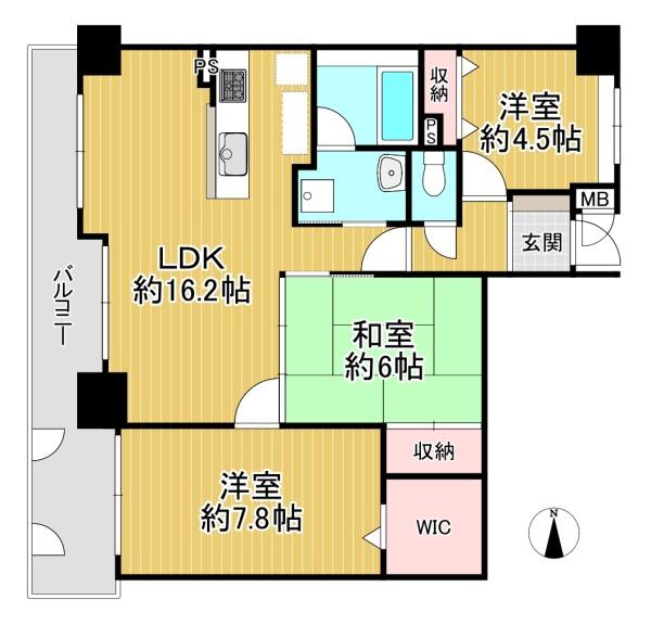 ガーデンコート河原町 間取図・土地図
