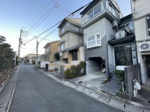 京都市右京区嵯峨広沢南野町　中古戸建 現地写真（前面道路含む現地写真）