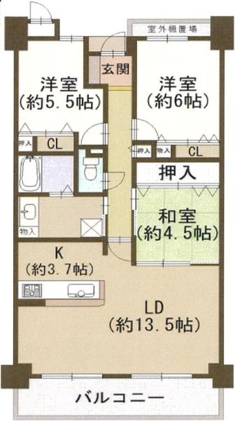 ローレルコート泉ヶ丘 間取図・土地図