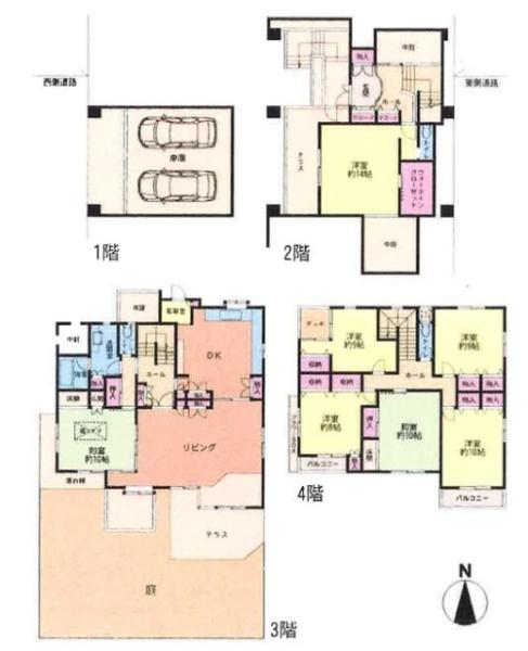 京都市左京区浄土寺小山町　中古戸建 間取図・土地図