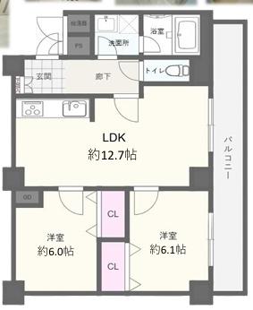 夕陽ケ丘スカイハイツ 間取図・土地図