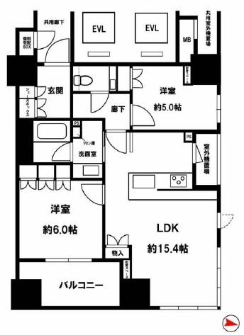 ザ・パークハウス大阪梅田タワー 間取図・土地図