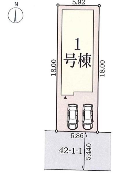 大阪市生野区田島2丁目　新築戸建 区画図