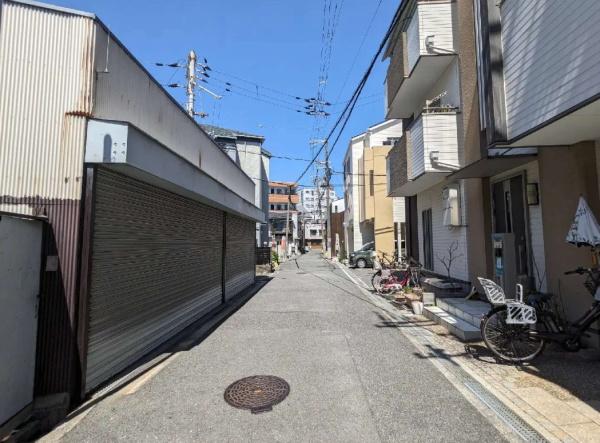 大阪市東成区玉津3丁目　売土地 現地写真（前面道路含む現地写真）