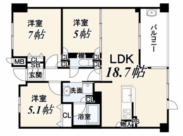 エスリード太秦レジデンス 間取図・土地図