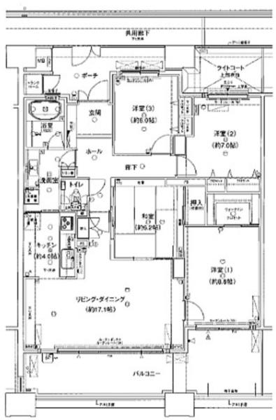 シーサイドレジデンスコスモスクエア駅前 間取図・土地図