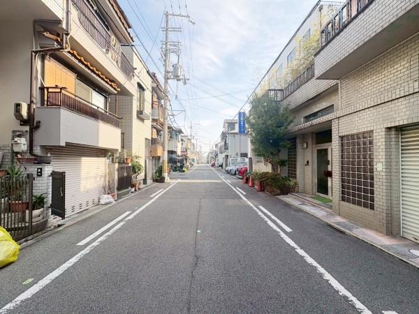 大阪市東住吉区照ケ丘矢田1丁目　中古戸建 現地写真（前面道路含む現地写真）