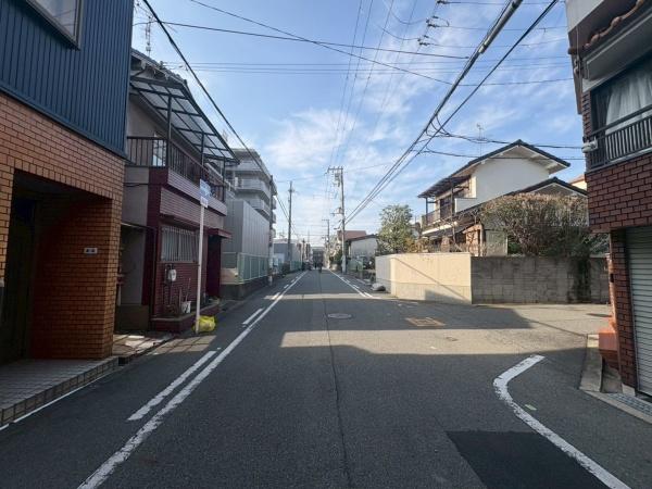 大阪市東住吉区照ケ丘矢田1丁目　中古戸建 現地写真（前面道路含む現地写真）
