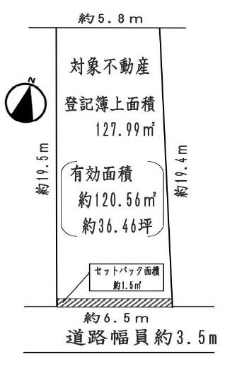 京都府京都市北区紫野東泉堂町 間取図・土地図