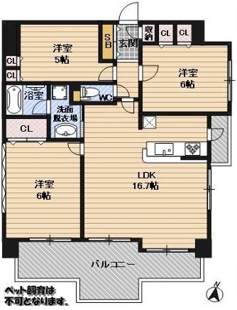 アービング塚本 間取図・土地図