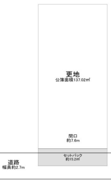 大阪市天王寺区大道2丁目　売土地 間取図・土地図