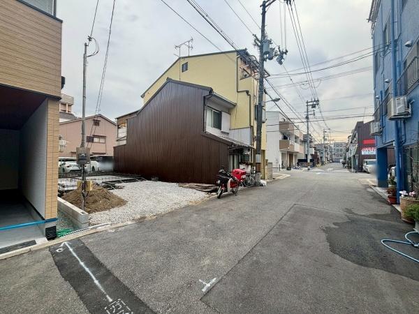 大阪市住之江区西加賀屋3丁目　新築戸建 現地写真（前面道路含む現地写真）
