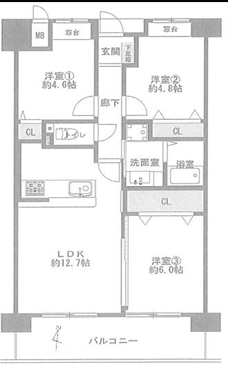 グランディール上新庄 間取図・土地図