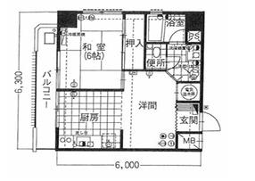 和光ハイマート上町 間取図・土地図