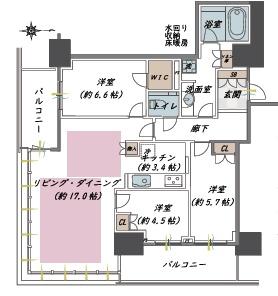 グランドメゾン新梅田タワー 間取図・土地図