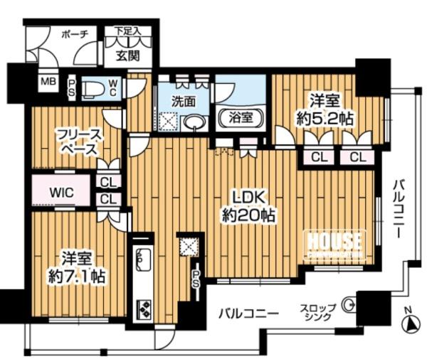 プレステージ四天王寺ラフィース 間取図・土地図