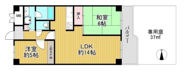 ネオコーポ太秦 間取図・土地図