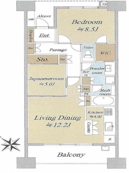 シーサイドレジデンスコスモスクエア駅前 間取図・土地図