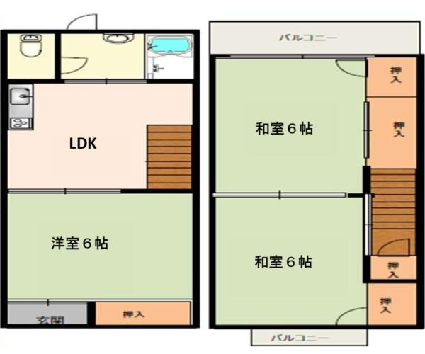 大阪市住之江区西住之江3丁目　中古戸建 間取図・土地図