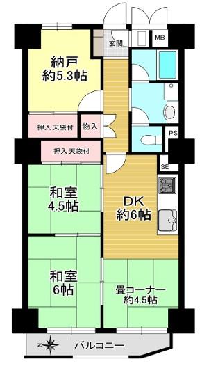 ハイマートすみれ 間取図・土地図
