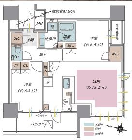 ザ・パークハウス大阪梅田タワー 間取図・土地図